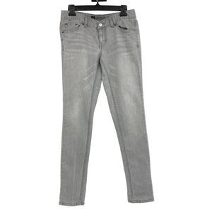 Mossimo Skinny Leg Straight Jeans Gray Size 6 2576 Stretch Lightweight Mid Rise